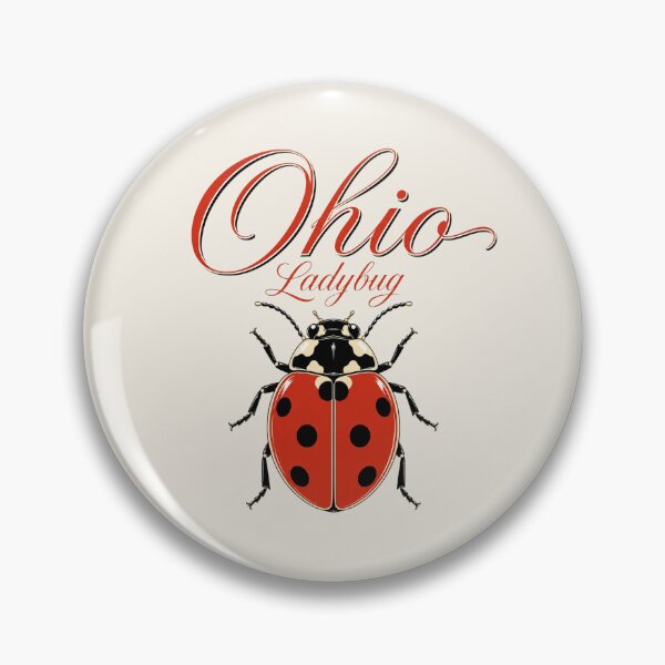 Item preview, Ohio Ladybug Retro State Insect Poster designed and sold by The-Drip-Studio.