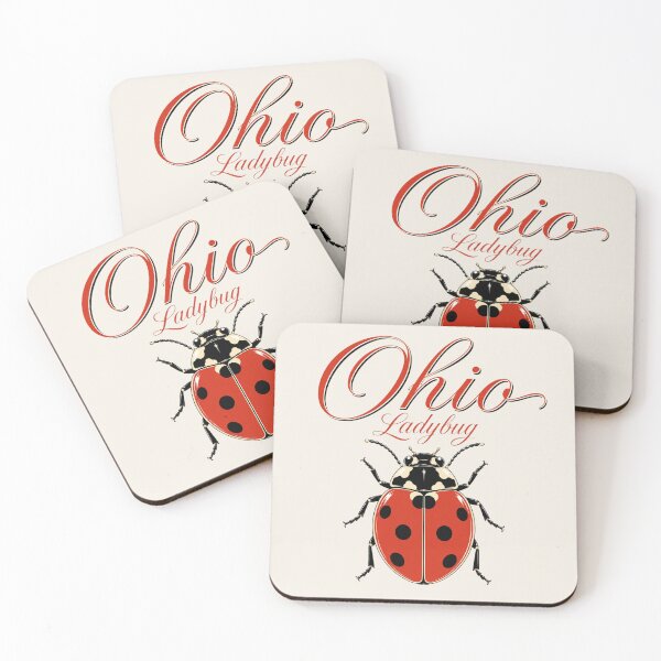 Item preview, Ohio Ladybug Retro State Insect Poster designed and sold by The-Drip-Studio.