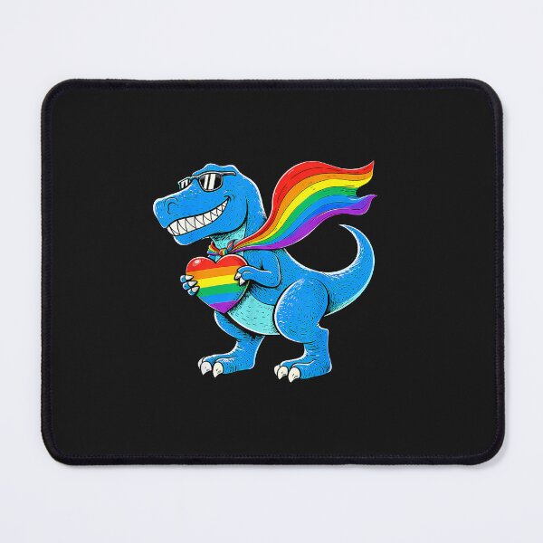 Item preview, Funny T Rex LGBTQ Pride Design US Flag and Heart Gay Support designed and sold by FrankIsabel.