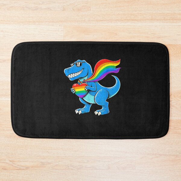 Item preview, Funny T Rex LGBTQ Pride Design US Flag and Heart Gay Support designed and sold by FrankIsabel.