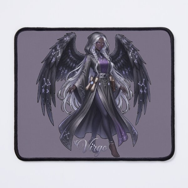 Item preview, Sylvaris the Winged Virgo | Dark Academia Celestial Scholar designed and sold by Joammiyon.