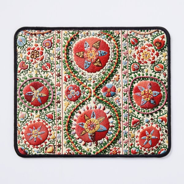 Item preview, Lakai Suzani Uzbekistan Embroidery designed and sold by Vicky Brago-Mitchell®.