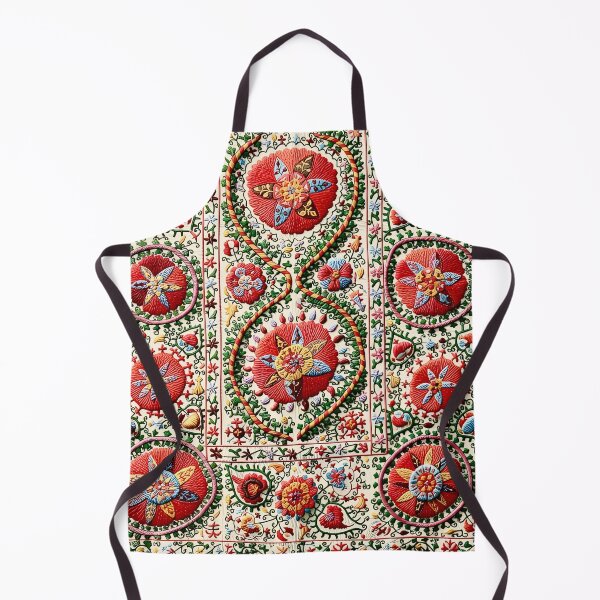 Item preview, Lakai Suzani Uzbekistan Embroidery designed and sold by Vicky Brago-Mitchell®.