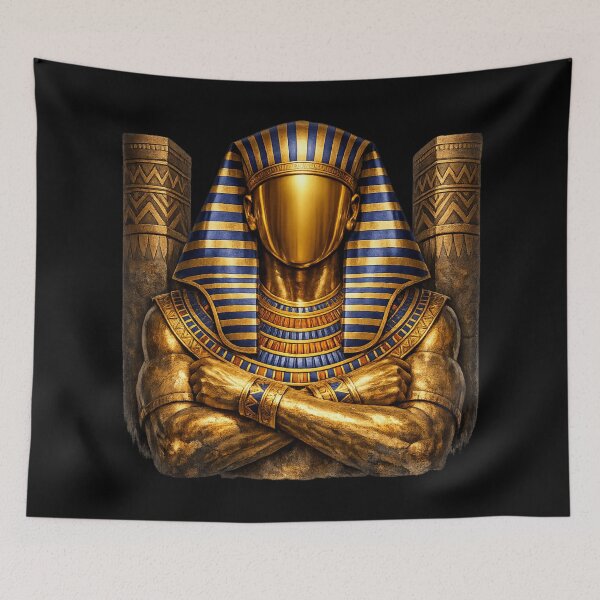 Item preview, Faceless Gold Pharaoh — Ancient Egyptian King Mask Power Art designed and sold by ArtoryWorks.