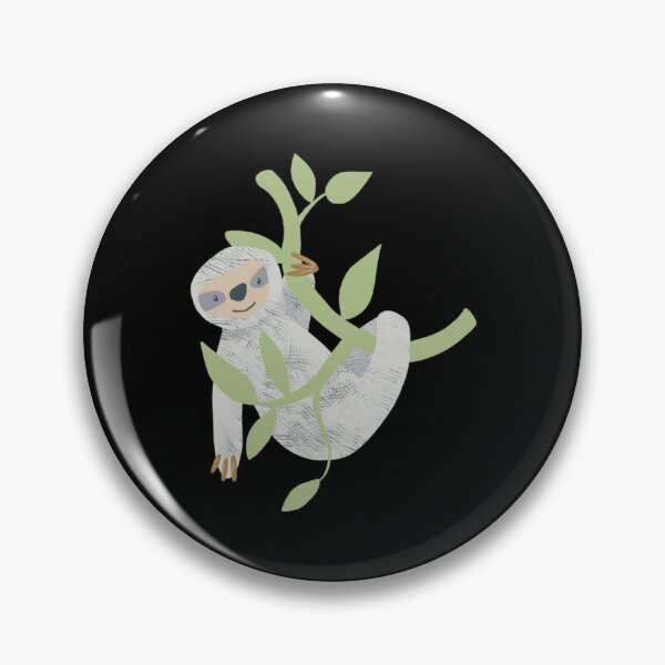 Item preview, Cute Sloth Hanging on Tree Branch designed and sold by Thefulavocado.