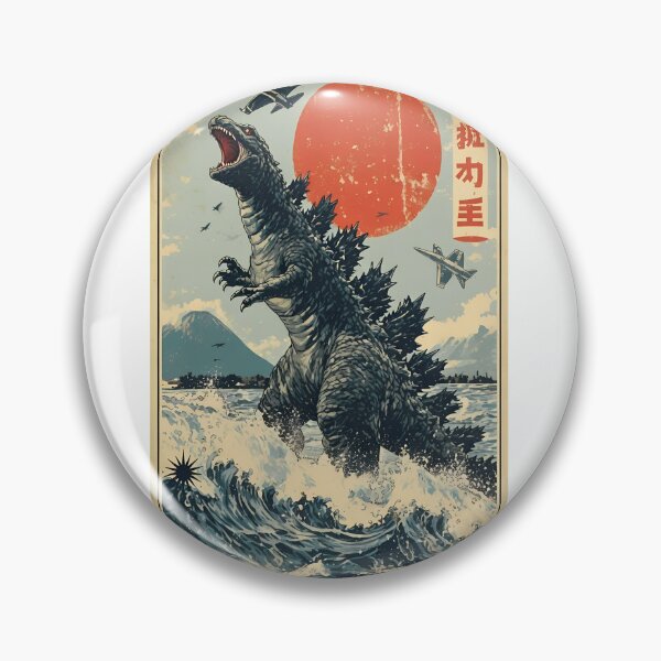 Item preview, Kaiju Vintage Sun Propaganda Movie Monster  designed and sold by HumorInHues.