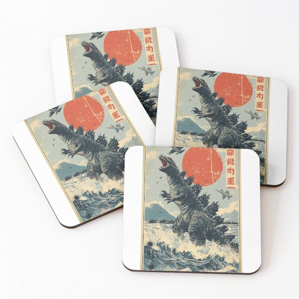 Item preview, Kaiju Vintage Sun Propaganda Movie Monster  designed and sold by HumorInHues.