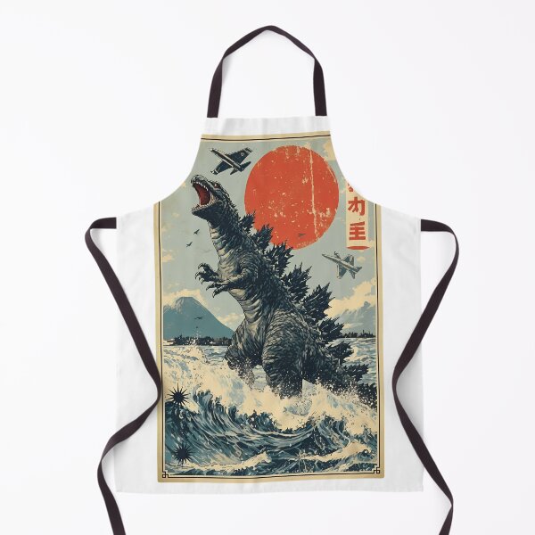 Item preview, Kaiju Vintage Sun Propaganda Movie Monster designed and sold by HumorInHues.