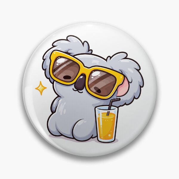 Item preview, Koala with Orange Juice - Cute Kawaii Summer designed and sold by ChosmahDrawing.
