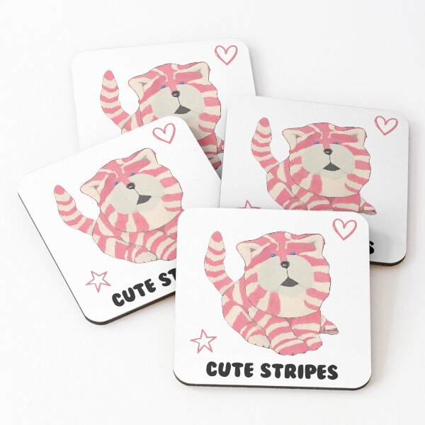 Item preview, Striped Candy Kitten Cute Pet Animal designed and sold by HumorInHues.