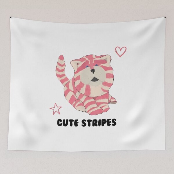 Item preview, Striped Candy Kitten Cute Pet Animal designed and sold by HumorInHues.