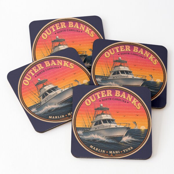 Item preview, Outer Banks Sportfishing Sticker designed and sold by Swanny's Custom T-shirt and Gift Designs.
