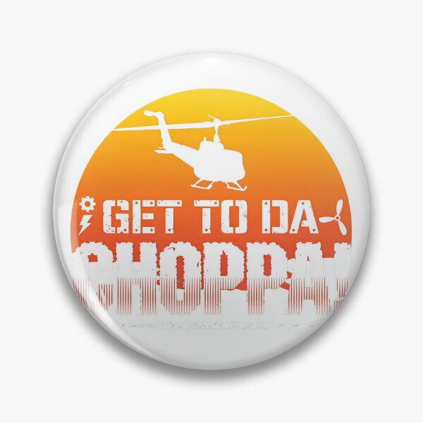 Item preview, Get To The Helicopter Sunset Vintage  designed and sold by HumorInHues.