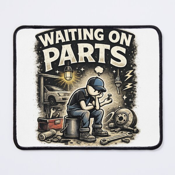 Item preview, Mechanic Men Auto Repair Waiting on Parts Car Technician Funny Mechanic designed and sold by anouaroh.