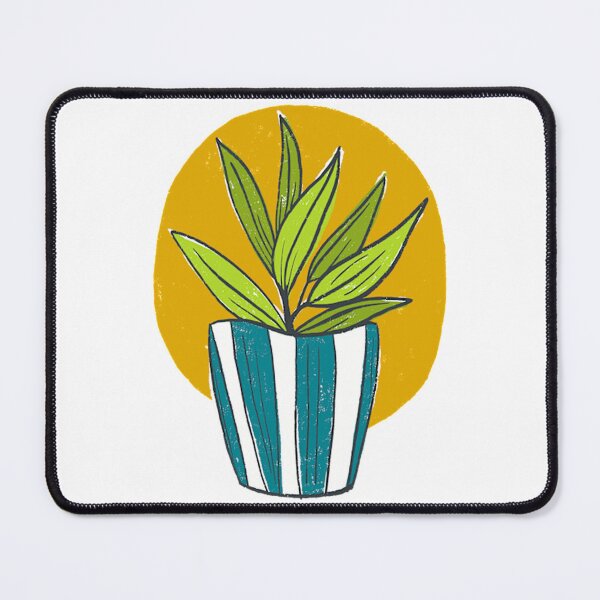 Item preview, Succulent Plant In Pot Striped Vase Illustration designed and sold by Thefulavocado.