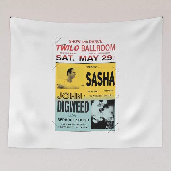 Item preview, Vintage DJ Duo Club Night Poster  designed and sold by HumorInHues.