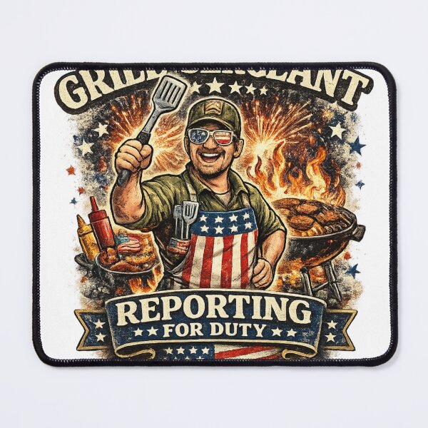 Item preview, Funny Grill Sergeant BBQ Master designed and sold by Neverend Designs.