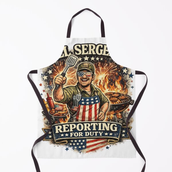 Item preview, Funny Grill Sergeant BBQ Master designed and sold by Neverend Designs.
