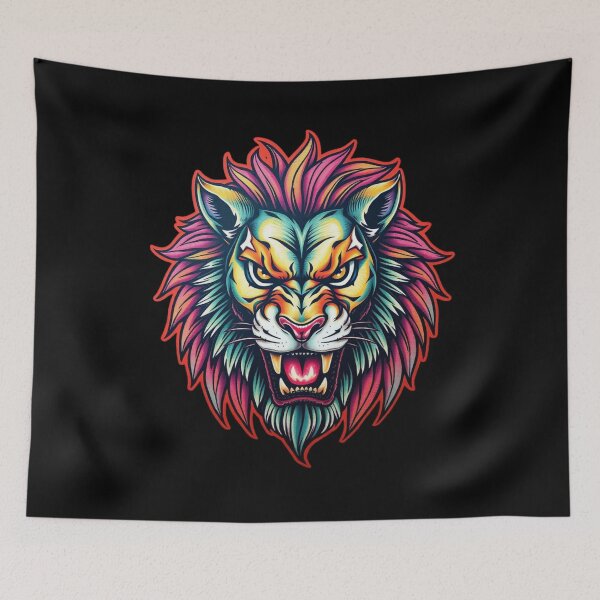 Item preview, Fierce Lion Head designed and sold by pUNKnown.
