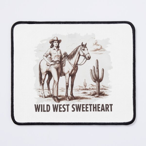 Item preview, Wild West Sweetheart Cowgirl Horse Western Graphic T-Shirt designed and sold by Cool-cat-art.
