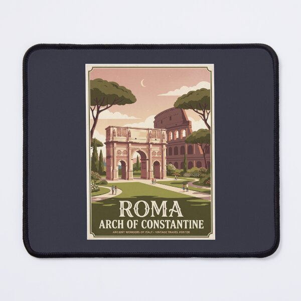 Item preview, Rome Italy Vintage Travel Poster Arch Of Constantine designed and sold by RetroRewind Studio.