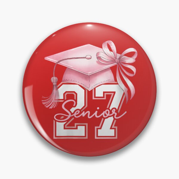 Item preview, Women's Pink Senior 2027 Coquette Bow Class of 27 Girl Seniors V-Neck designed and sold by melodycook.