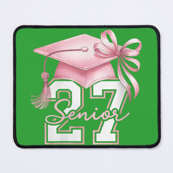 Item preview, Women's Pink Senior 2027 Coquette Bow Class of 27 Girl Seniors V-Neck designed and sold by melodycook.