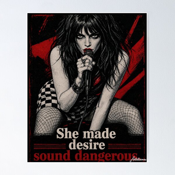 Item preview, Chrissy Amphlett Dangerous Desire Rock Portrait designed and sold by Artisticanvas.