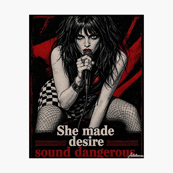 Item preview, Chrissy Amphlett Dangerous Desire Rock Portrait designed and sold by Artisticanvas.