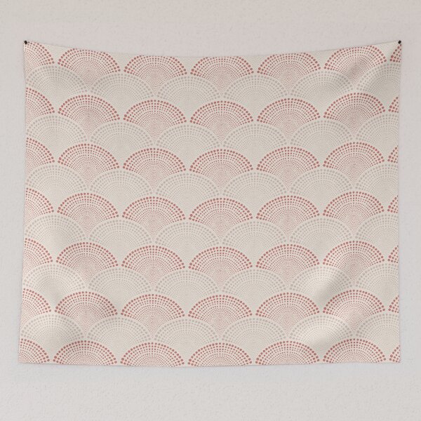 Item preview, Hand painted beachy boho textured ombre coastal sunset terracotta pattern designed and sold by Retro Street Studios.