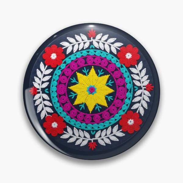 Item preview, Colorful Folk Embroidery Mandala designed and sold by PixorStudio.