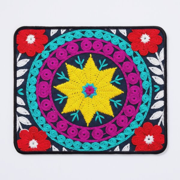 Item preview, Colorful Folk Embroidery Mandala designed and sold by PixorStudio.