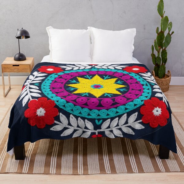 Item preview, Colorful Folk Embroidery Mandala designed and sold by PixorStudio.