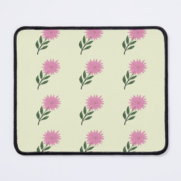 Item preview, Minimalist cute pink flower seamless pattern with green leaves. designed and sold by AjjimaJKM.
