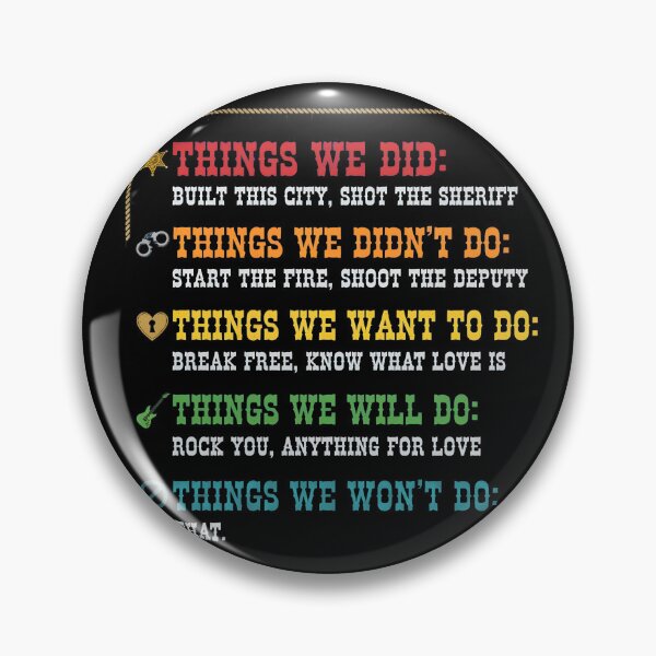 Item preview, City Building Lyric List Retro Quote  designed and sold by Random-Toon.