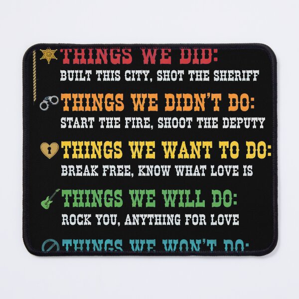 Item preview, City Building Lyric List Retro Quote designed and sold by Random-Toon.