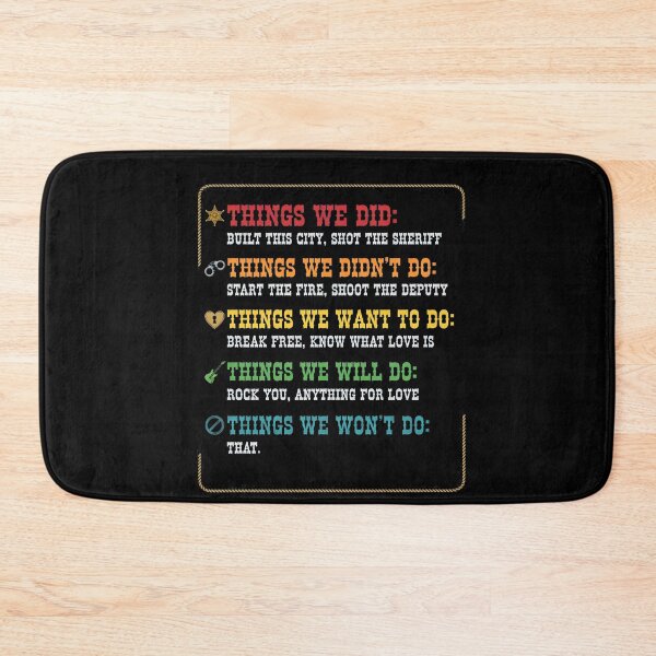 Item preview, City Building Lyric List Retro Quote  designed and sold by Random-Toon.