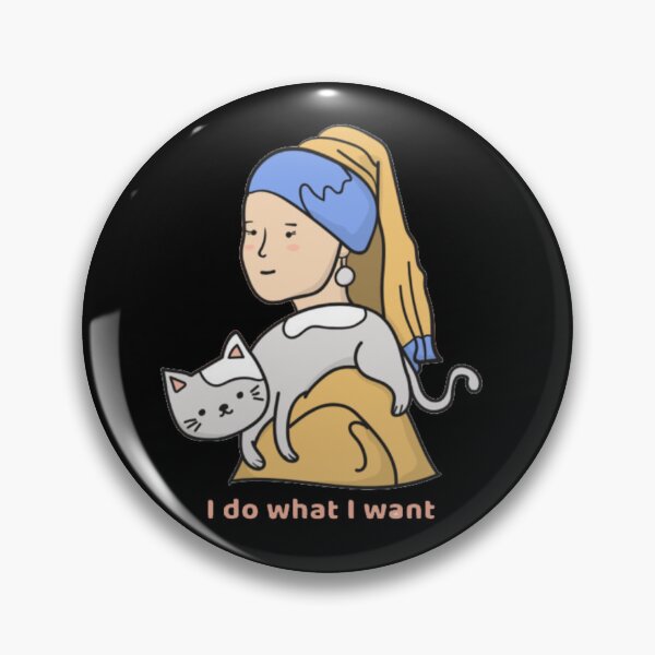 Item preview, Girl with a Pearl Earring Cat Parody designed and sold by GenZFashion000.