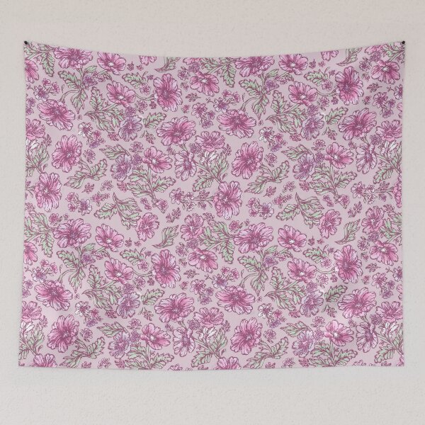 Item preview, Snapdragon Sketch - Whimsical Pink  designed and sold by Tess Arden.