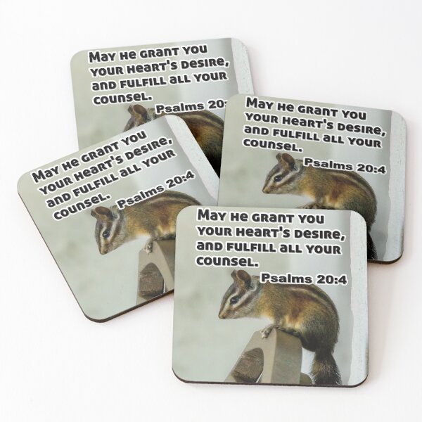 Item preview, Psalms 20 4 May he grant - Inspirational Bible Verse designed and sold by InsprtnlArtbyDP.