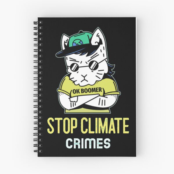 Item preview, Stop Climate Crimes Ok Boomer Cat designed and sold by GenZFashion000.