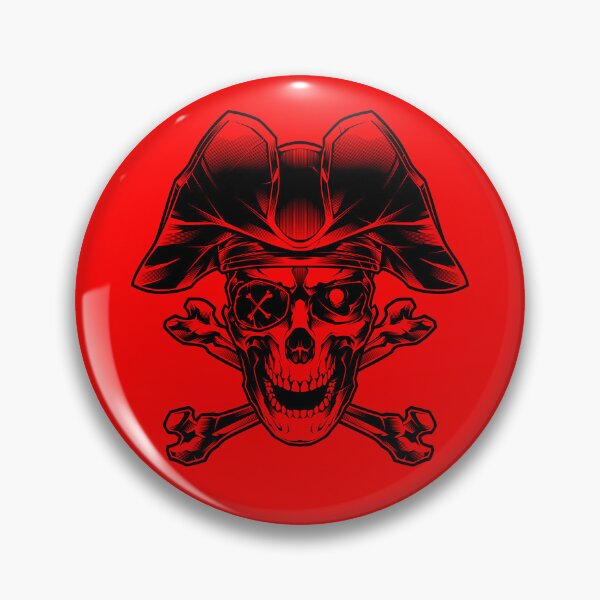 Item preview, Pirates Skull Black and White Tattoo designed and sold by Blackout  Brother.