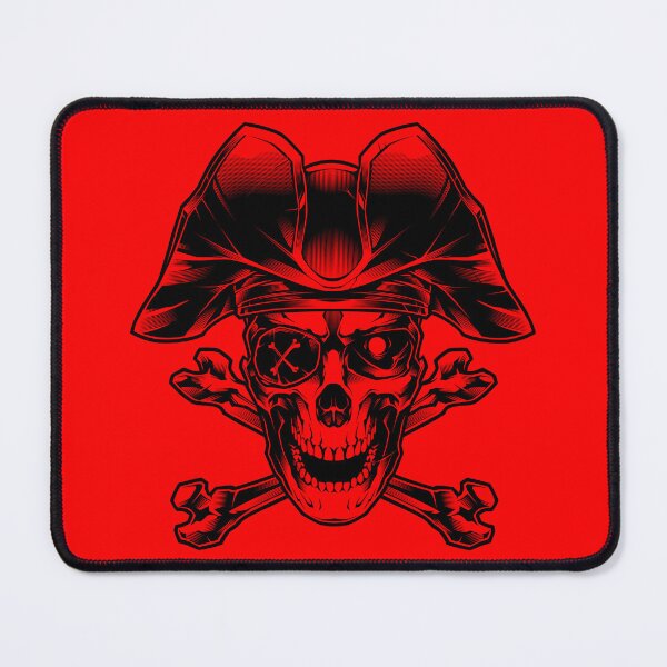 Item preview, Pirates Skull Black and White Tattoo designed and sold by Blackout Brother.