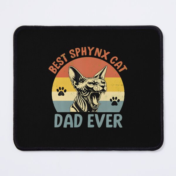 Item preview, Best Sphynx Cat Dad Ever Retro Sunset designed and sold by GiaoCalonas.