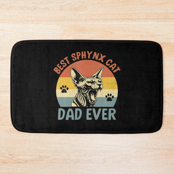 Item preview, Best Sphynx Cat Dad Ever Retro Sunset designed and sold by GiaoCalonas.