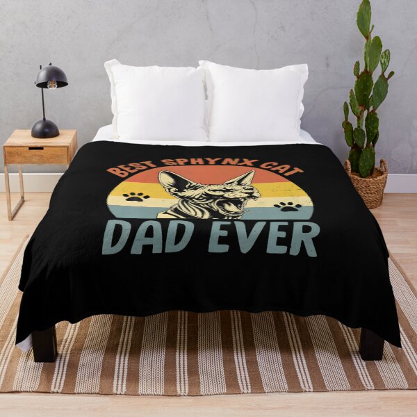 Item preview, Best Sphynx Cat Dad Ever Retro Sunset designed and sold by GiaoCalonas.