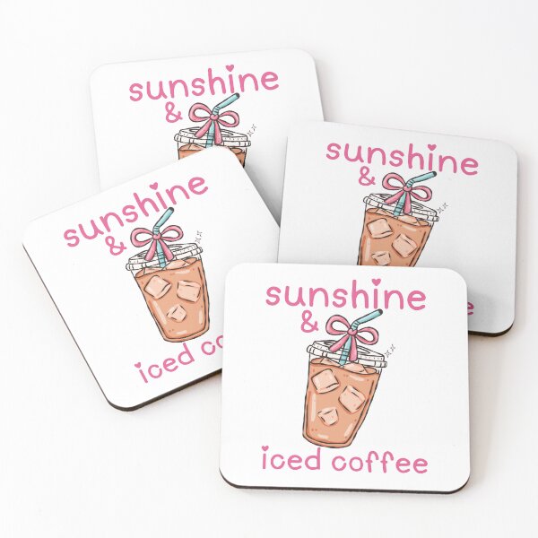Item preview, Sunshine & Iced Coffee Cute Coffee Lover designed and sold by thebest-2studio.
