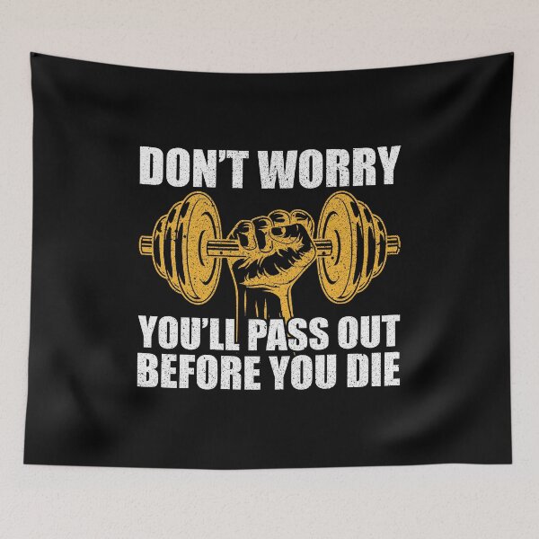Item preview, Dont Worry, You Will Pass Out Before You Die - Funny Personal Gym Trainer Joke designed and sold by asyanavirgifa.