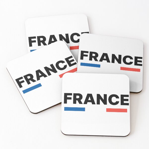 Item preview, France Country Flag Minimalist Travel Typography Souvenir Art designed and sold by Trinity Collections.
