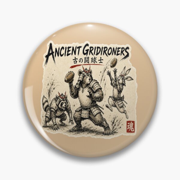 Item preview, Ancient Gridironers Japanese Choju-giga American Football Sticker Art designed and sold by Locker39.